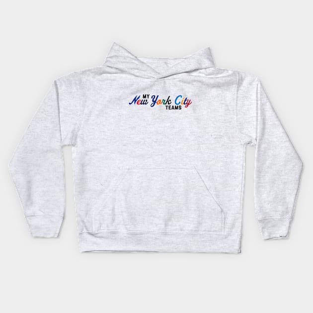 New York City Sports Kids Hoodie by Kings83